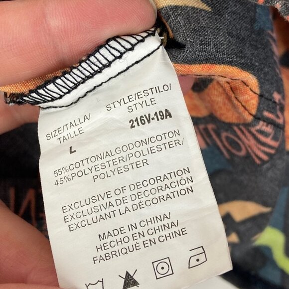 Halloween Pumpkin Scrub Top Orange Black Size Large Just Love Tee V-Neck Top L - Picture 7 of 10